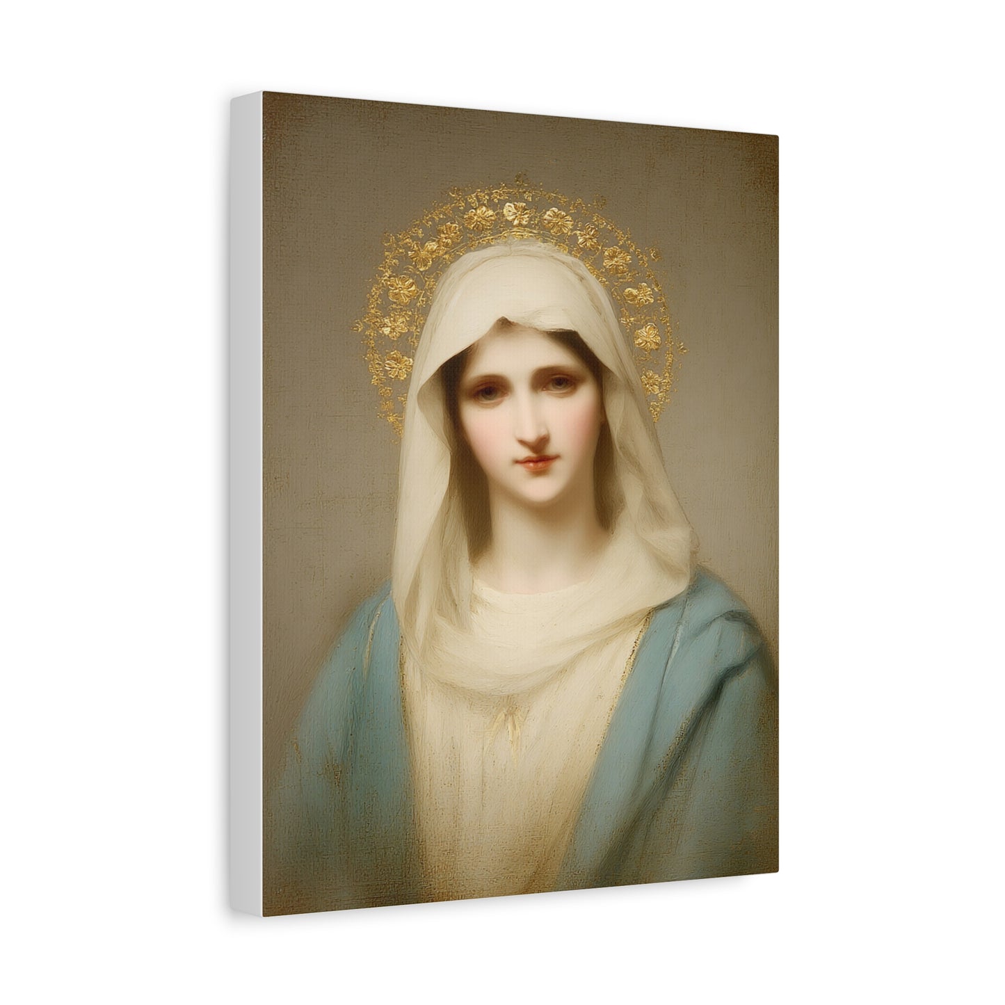 Holy Mother Mary Catholic Canvas Wall Art, Christian Decor