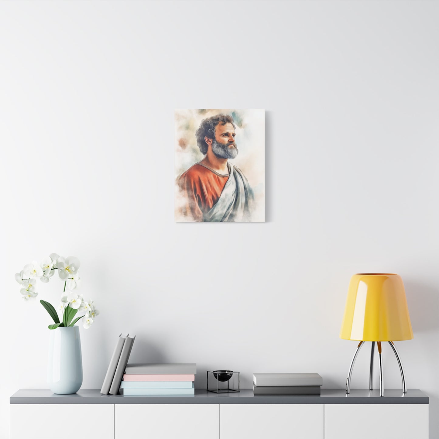 Ready to Hang - St. Paul the Apostle watercolor Catholic Canvas Wall Art, Christian Decor
