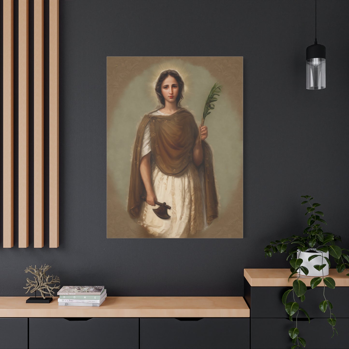 St. Engracia Catholic Canvas Wall Art, Christian Decor