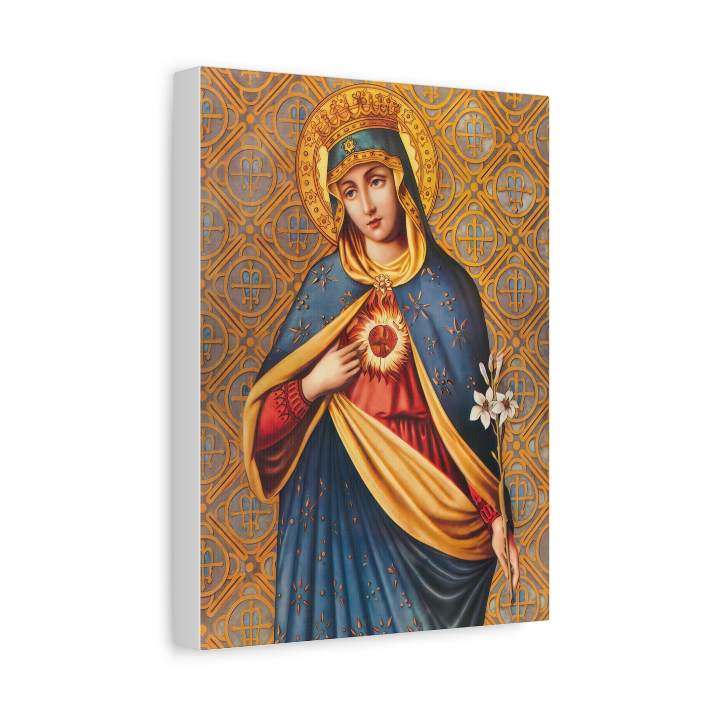Ready to Hang - Immaculate Conception Mother Mary Catholic Canvas Wall Art, Christian Decor