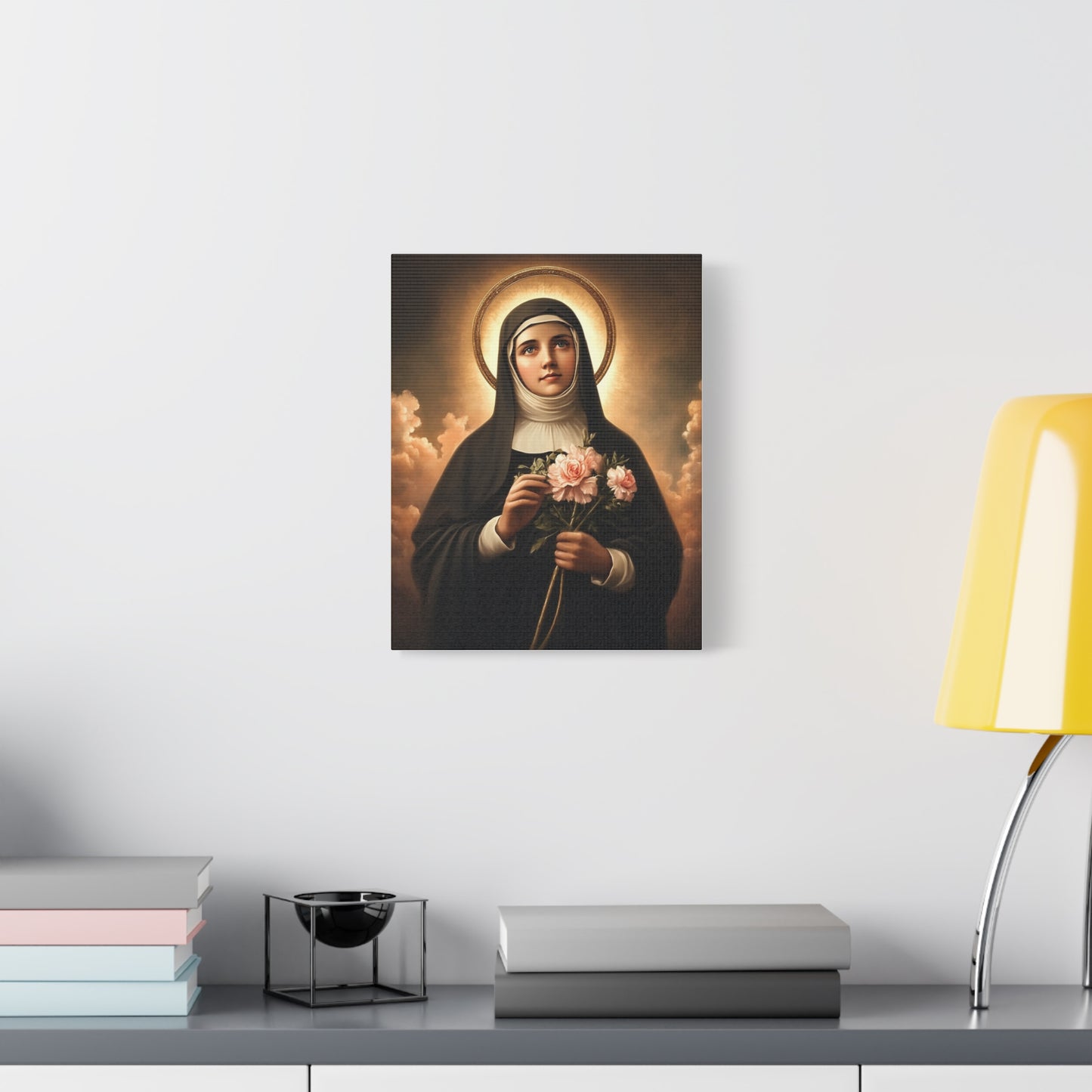 Ready To Hang - St. Rita of Cascia Catholic Canvas Wall Art, Christian Decor