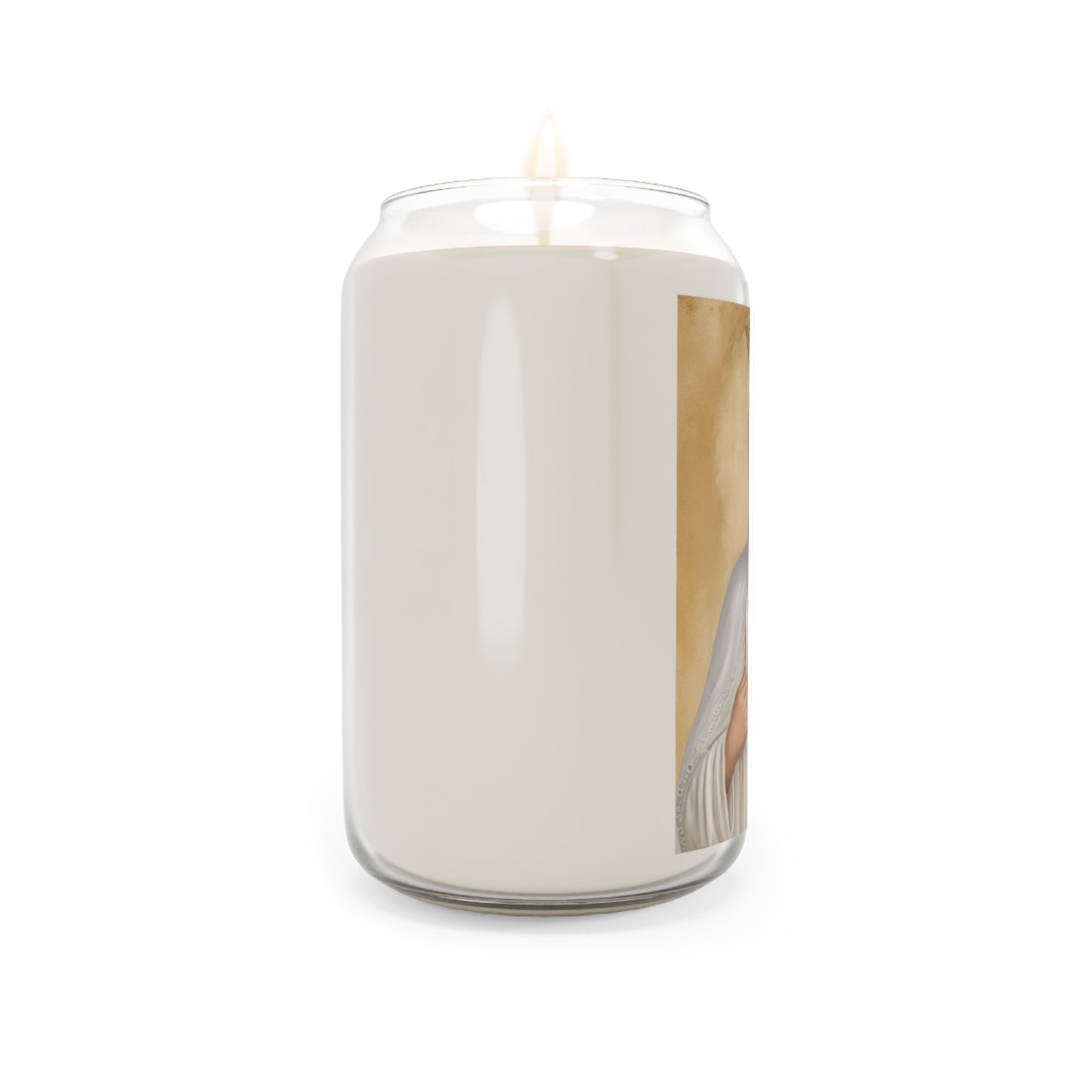 Our Lady Mary Beauraing Catholic Serenity Scented Candle, 13.75oz | Relaxation Gift, Home Decor, Calm Atmosphere, Religious Decor