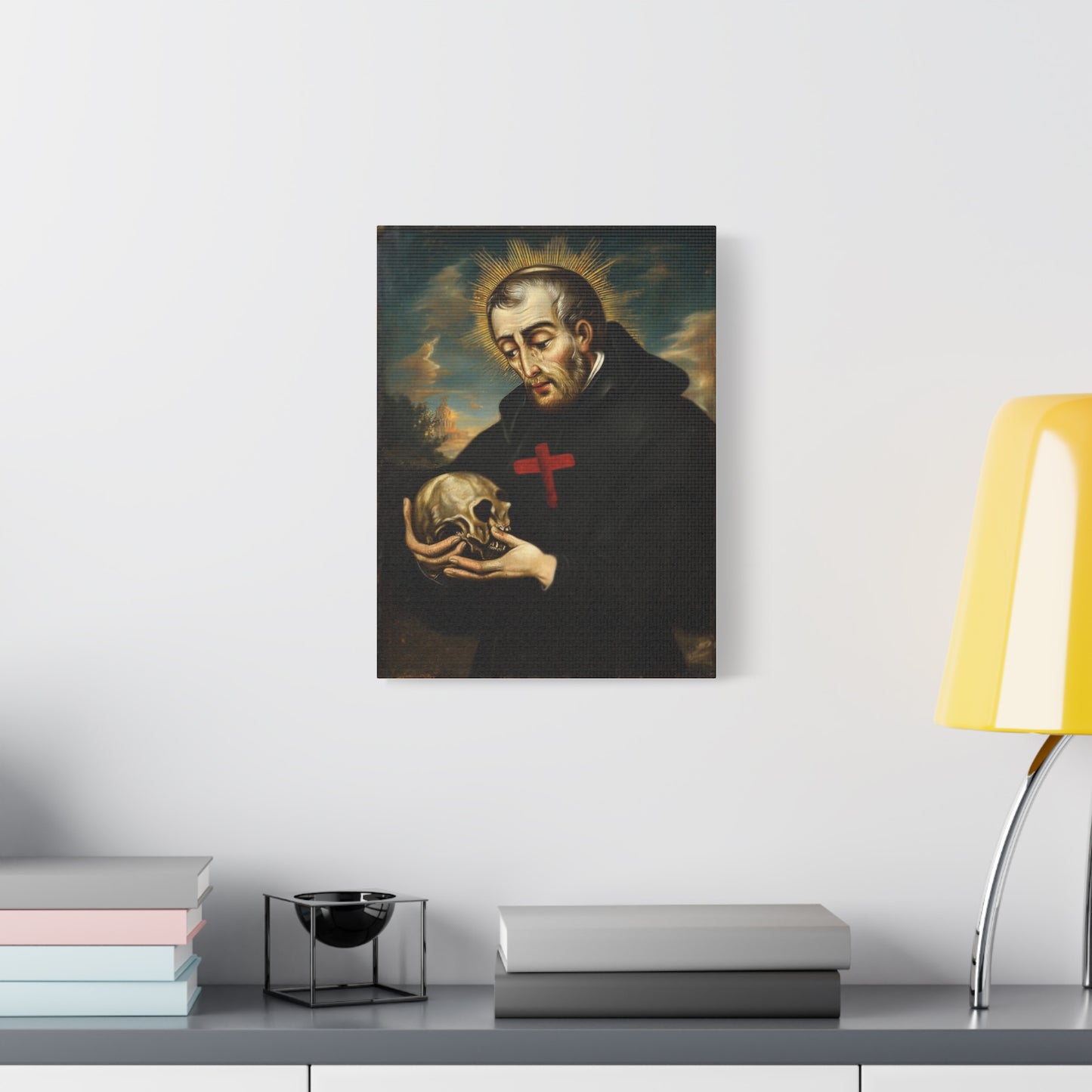 St. Camillus de Lellis Catholic Canvas Wall Art, Christian Decor