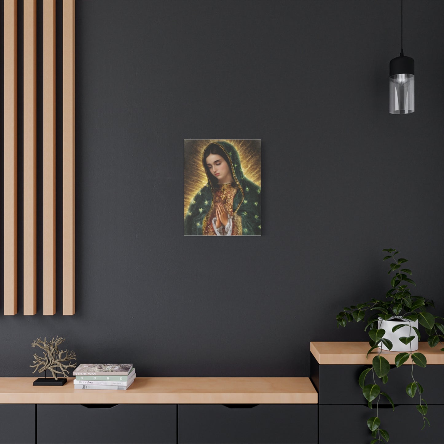 Ready to Hang - Our Lady of Guadalupe Catholic Canvas Wall Art, Christian Decor