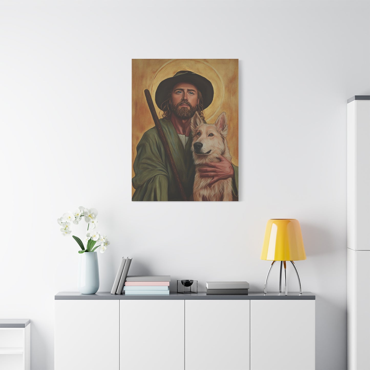 Ready To Hang - St. Roch Catholic Canvas Wall Art, Christian Decor