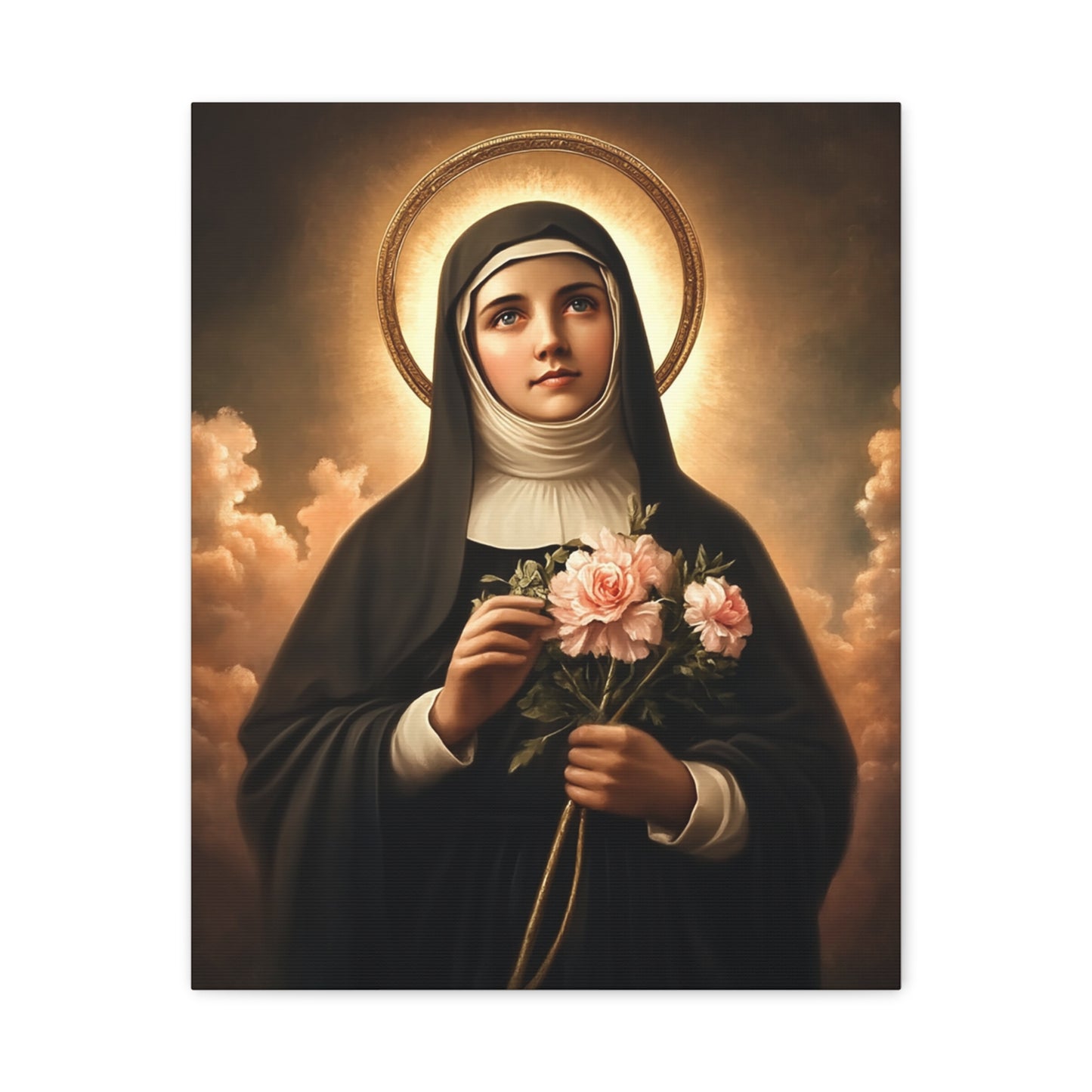 Ready To Hang - St. Rita of Cascia Catholic Canvas Wall Art, Christian Decor