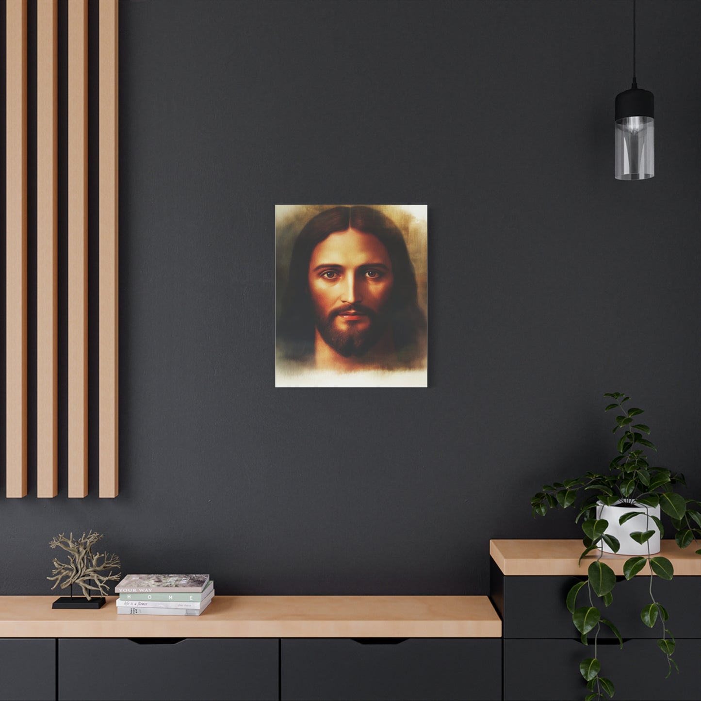 Jesus Holy Face Catholic Canvas Wall Art, Christian Decor