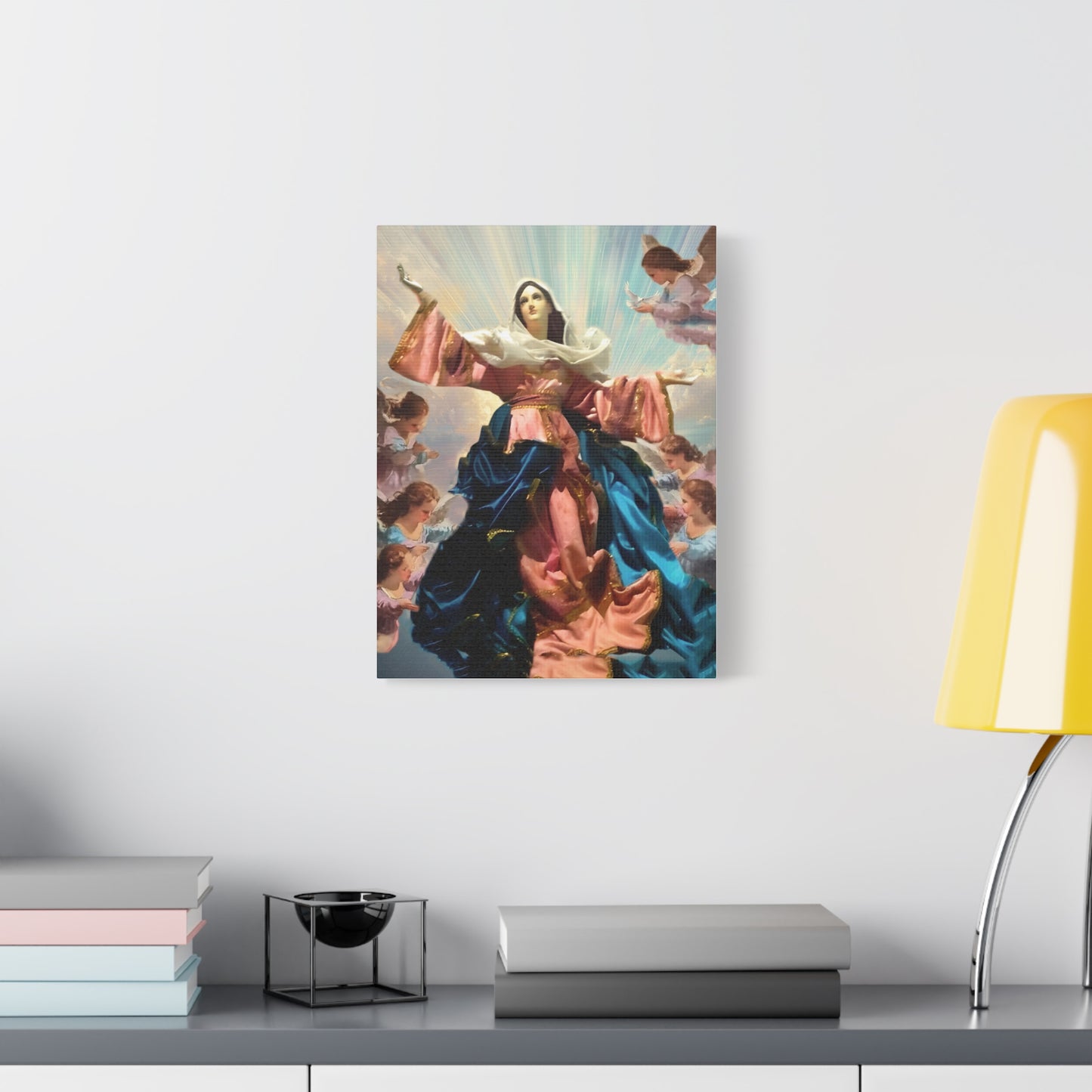 Our Lady Mary Assumption Canvas Print, Catholic Decor Wall, Gift Religious Christian