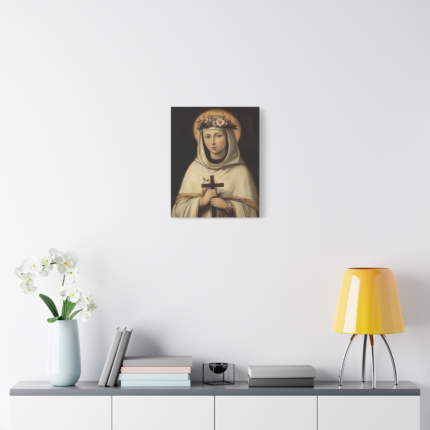 Ready To Hang - St. Rose of Lima Catholic Canvas Wall Art, Christian Decor