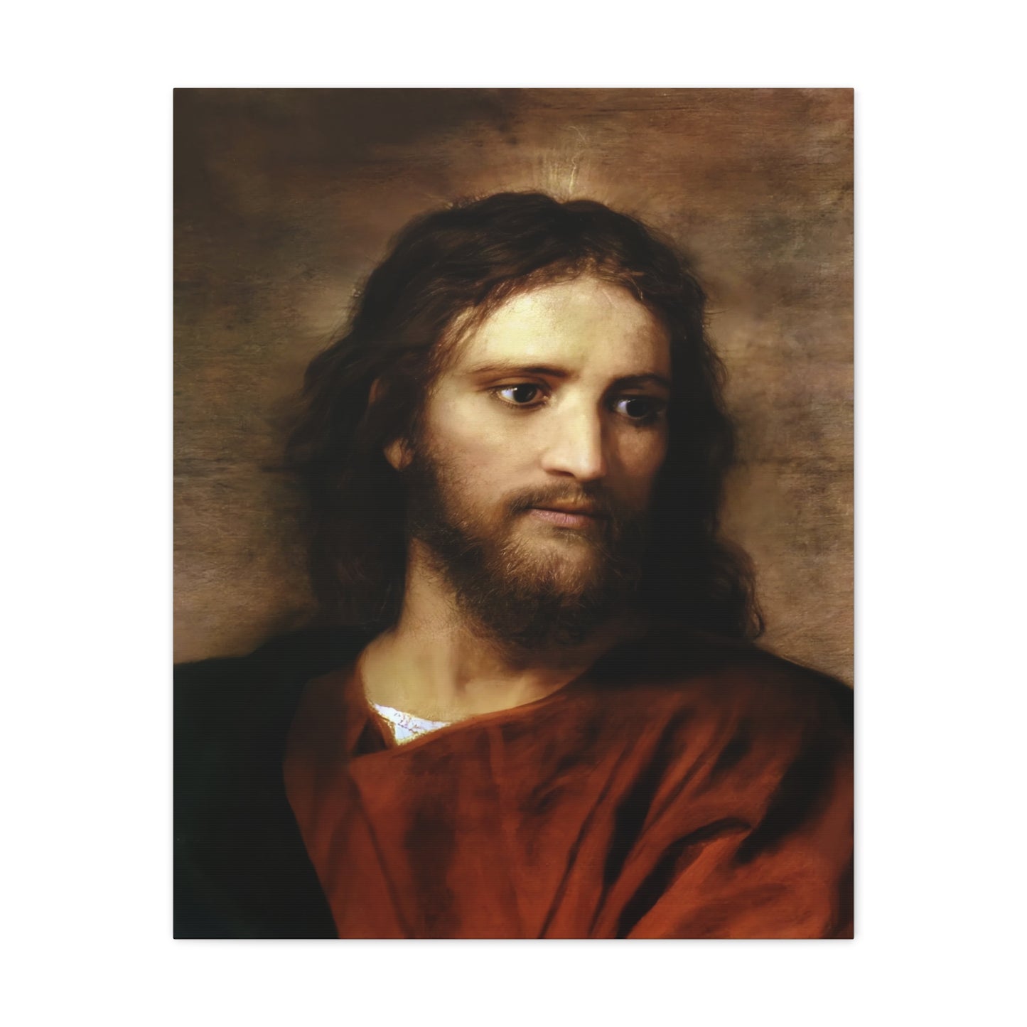 Ready to Hang - Christ at Thirty Three - Hofmann - Catholic Canvas Wall Art, Christian Decor