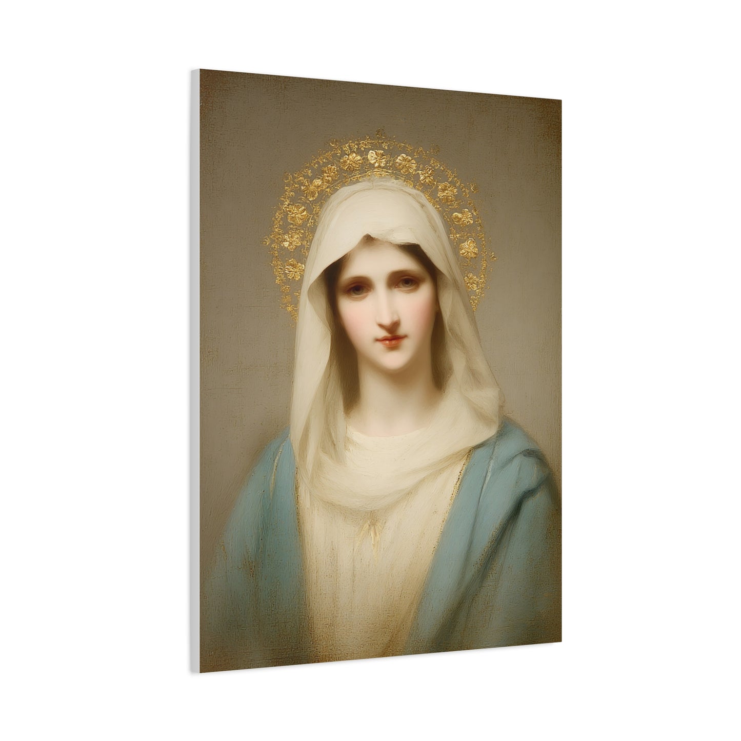 Holy Mother Mary Catholic Canvas Wall Art, Christian Decor