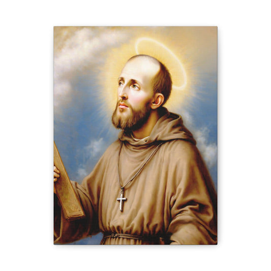 St. Francis de Sales Catholic Canvas Wall Art, Christian Decor