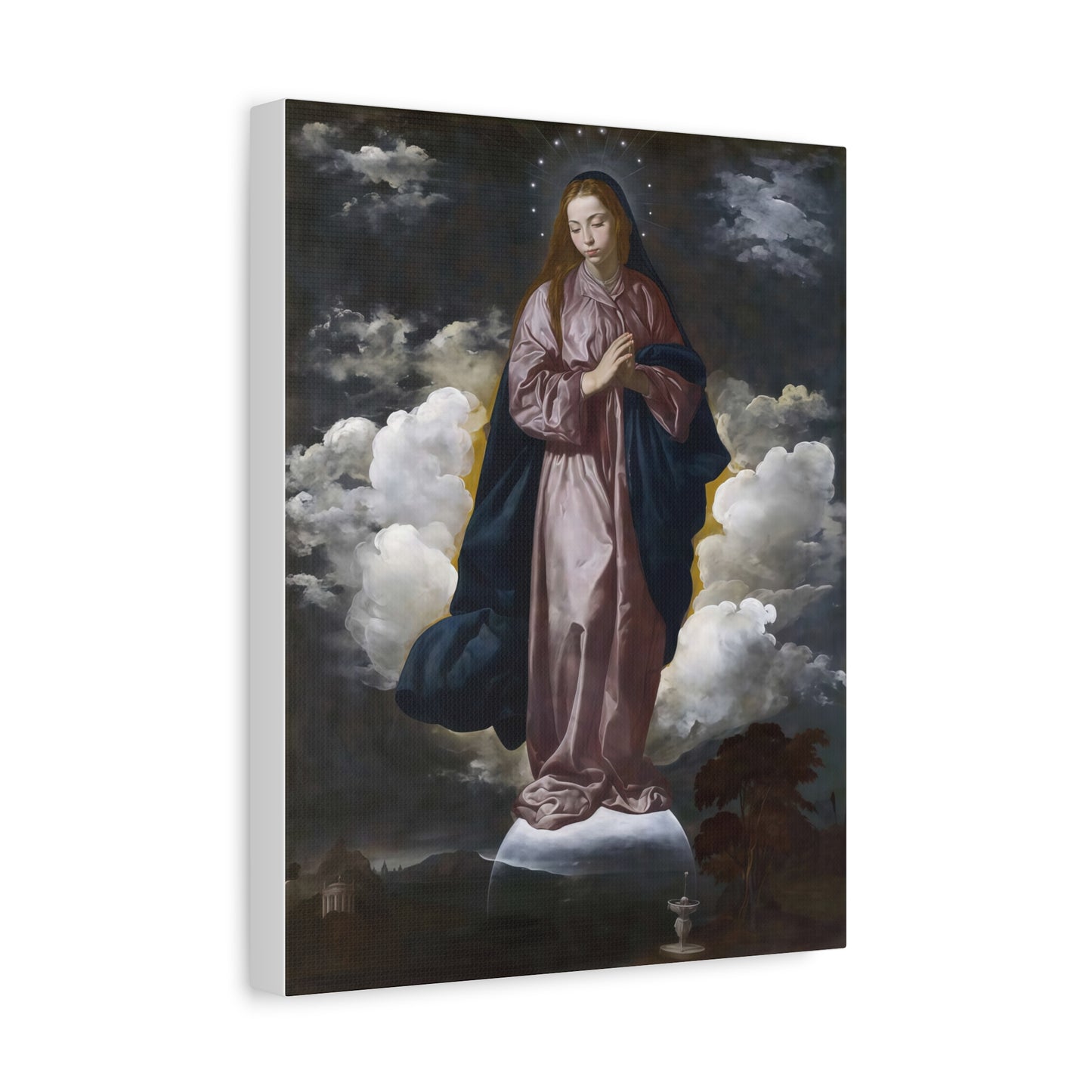Ready To Hang - Mary Immaculate Conception Catholic Canvas Wall Art, Christian Decor