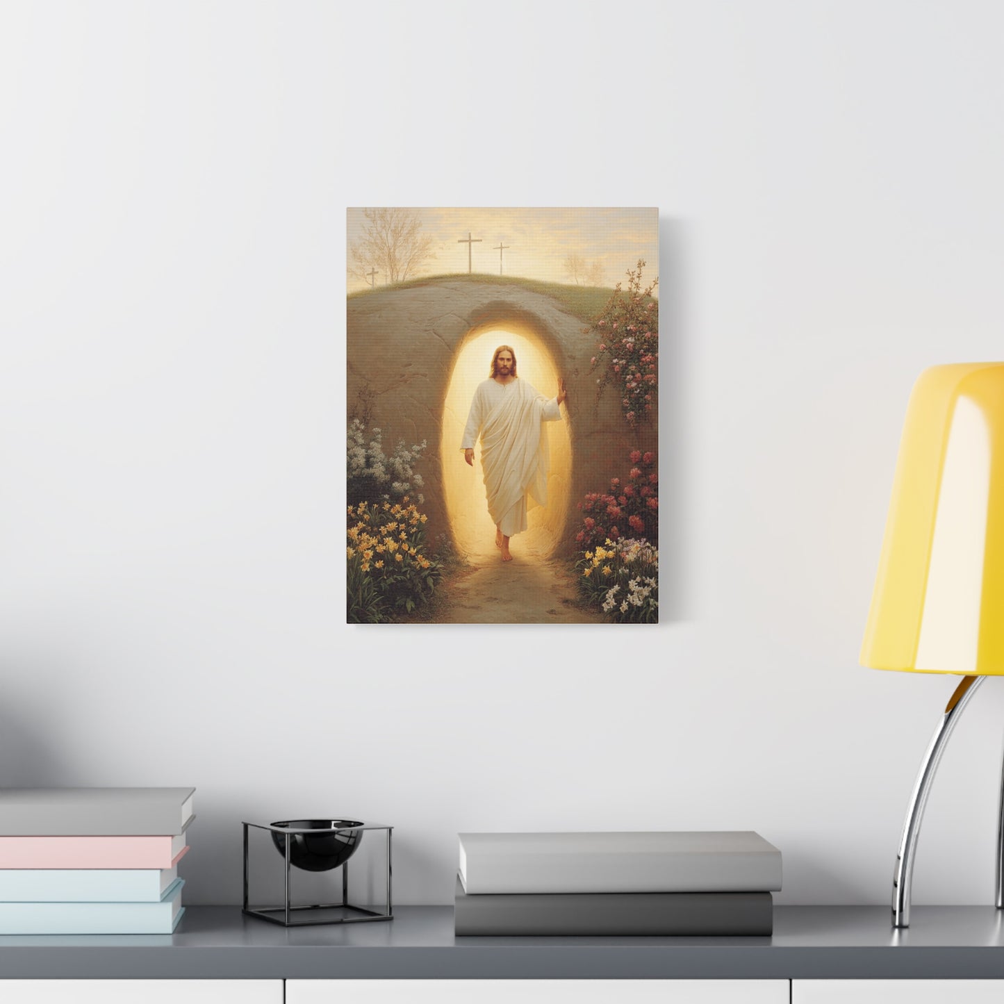 Ready To Hang - Resurrection of Jesus Catholic Canvas Wall Art, Christian Decor