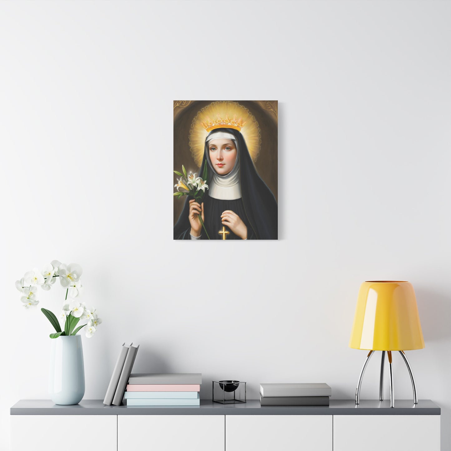 Ready to Hang - St. Patricia Catholic Canvas Wall Art, Christian Decor
