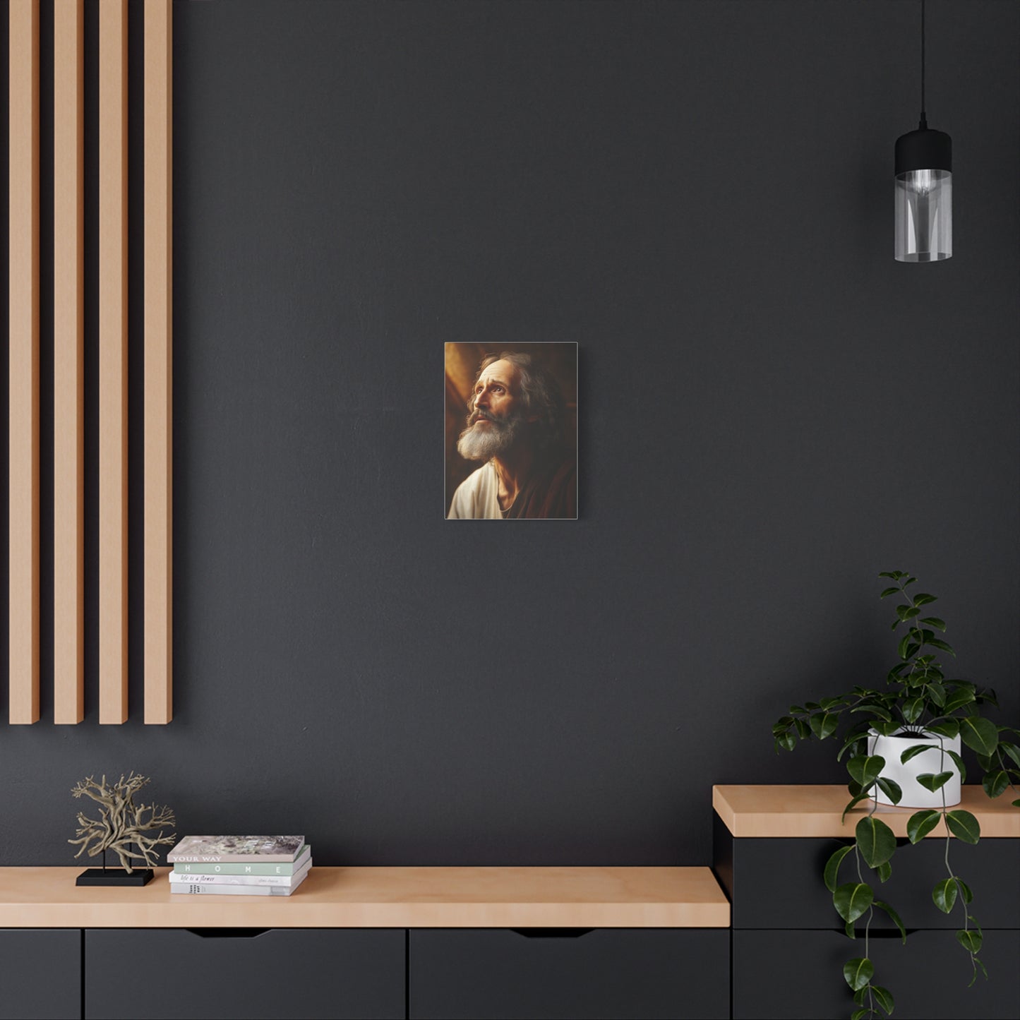 St. Matthew Apostle and Evangelist Catholic Canvas Wall Art, Christian Decor