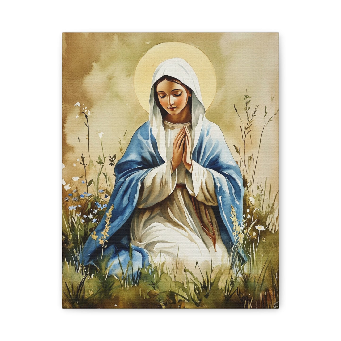 Ready to Hang - Our Lady The Most Holy Mary Catholic Canvas Wall Art, Christian Decor