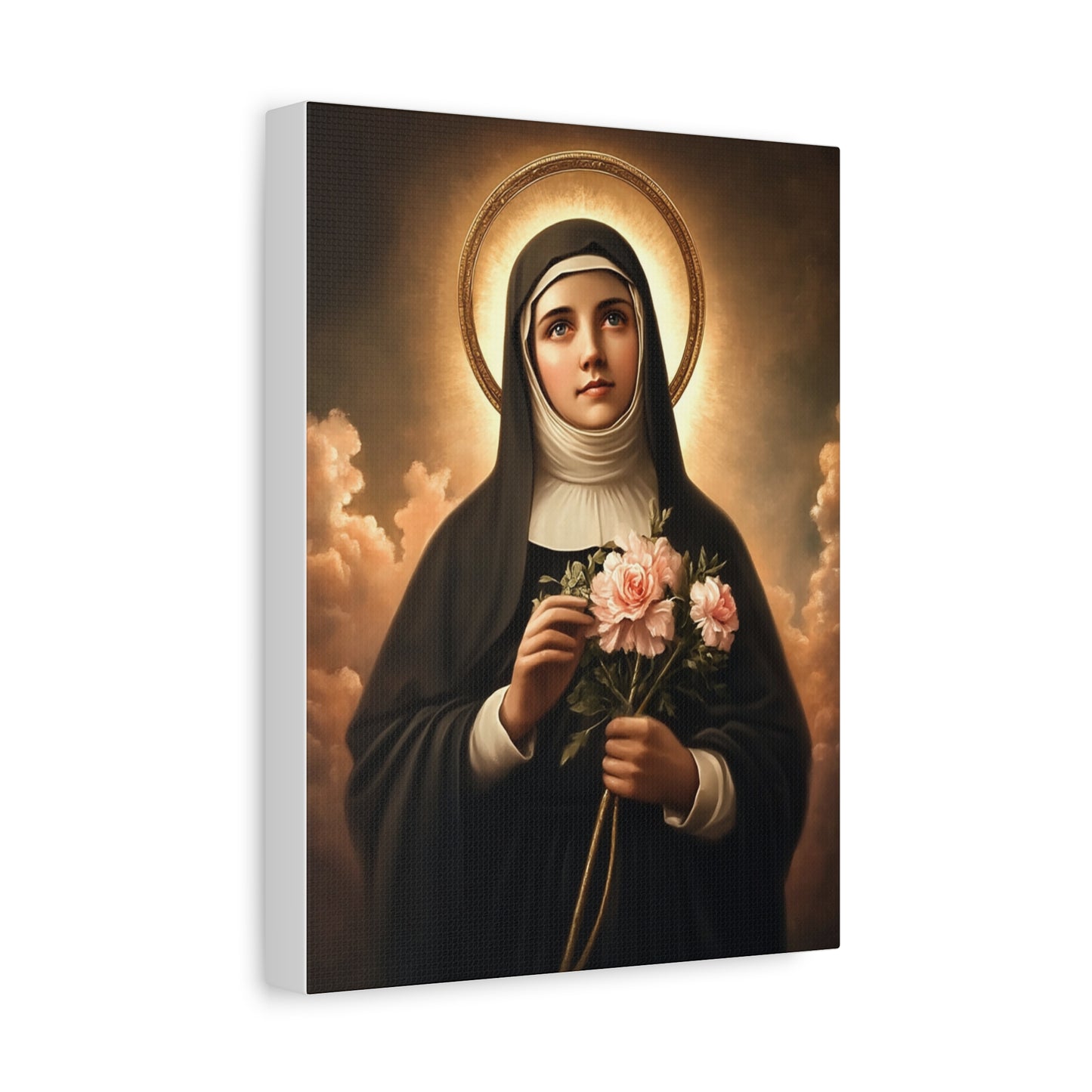 Ready To Hang - St. Rita of Cascia Catholic Canvas Wall Art, Christian Decor