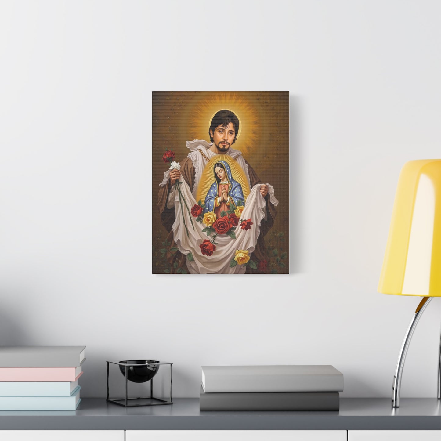 St. Juan Diego Catholic Canvas Wall Art, Christian Decor