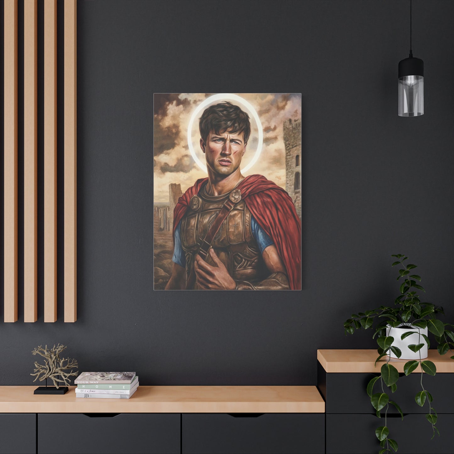 St. Expedite Catholic Canvas Wall Art, Christian Decor