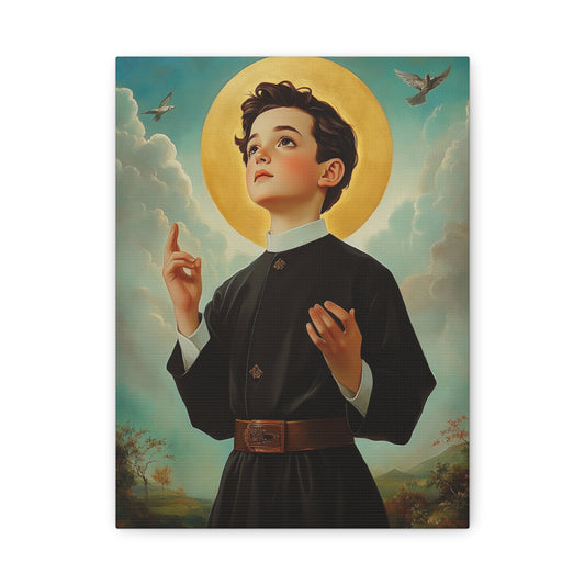 St. Dominic Savio Catholic Canvas Wall Art, Christian Decor