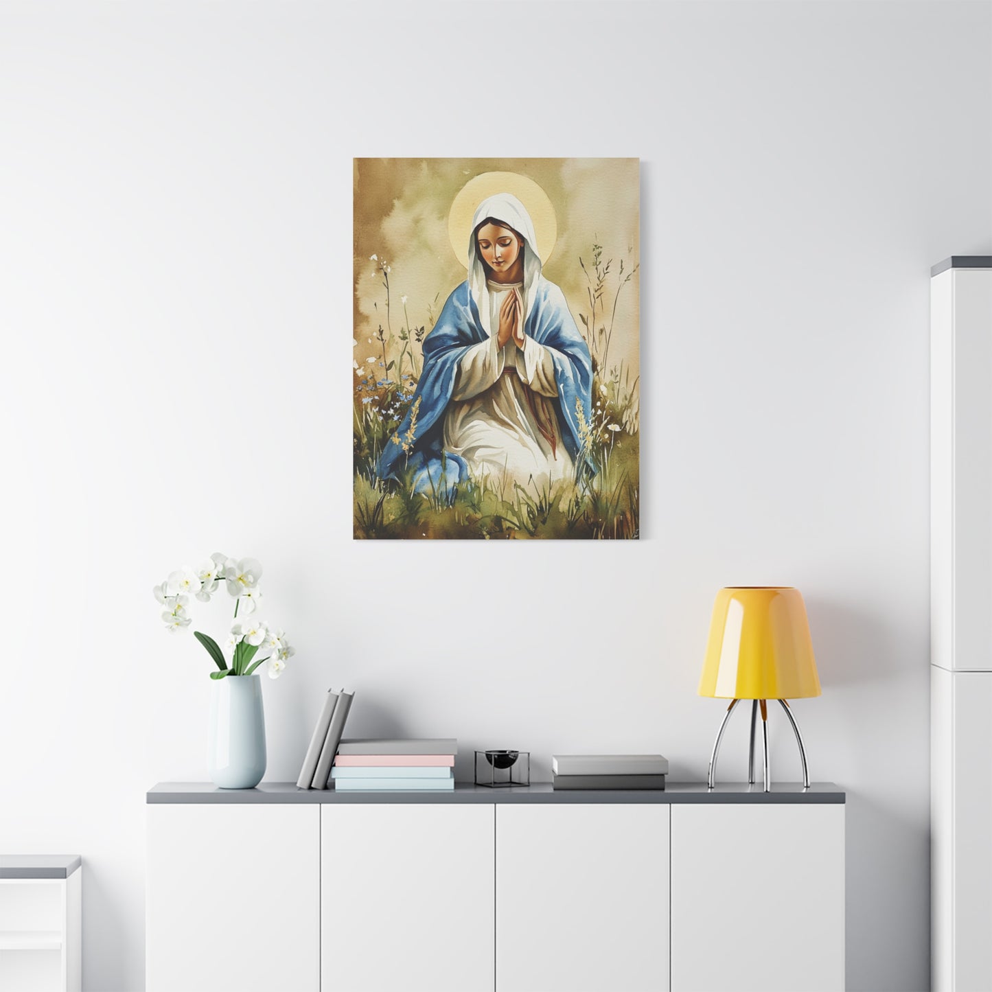 Ready to Hang - Our Lady The Most Holy Mary Catholic Canvas Wall Art, Christian Decor