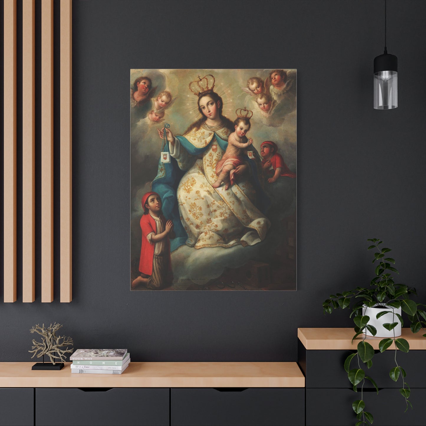 Virgin of Mercyu Catholic HQ Print on Canvas Ready To Hang - Virgin Mary Canvas