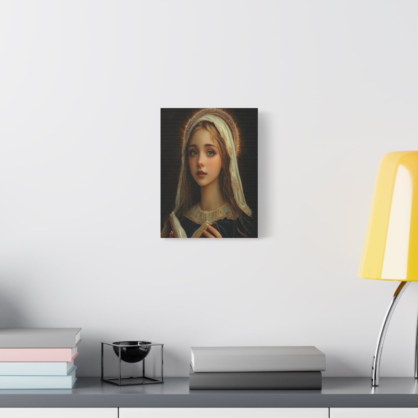 St. Hildegard of Bingen Catholic Canvas Wall Art, Christian Decor