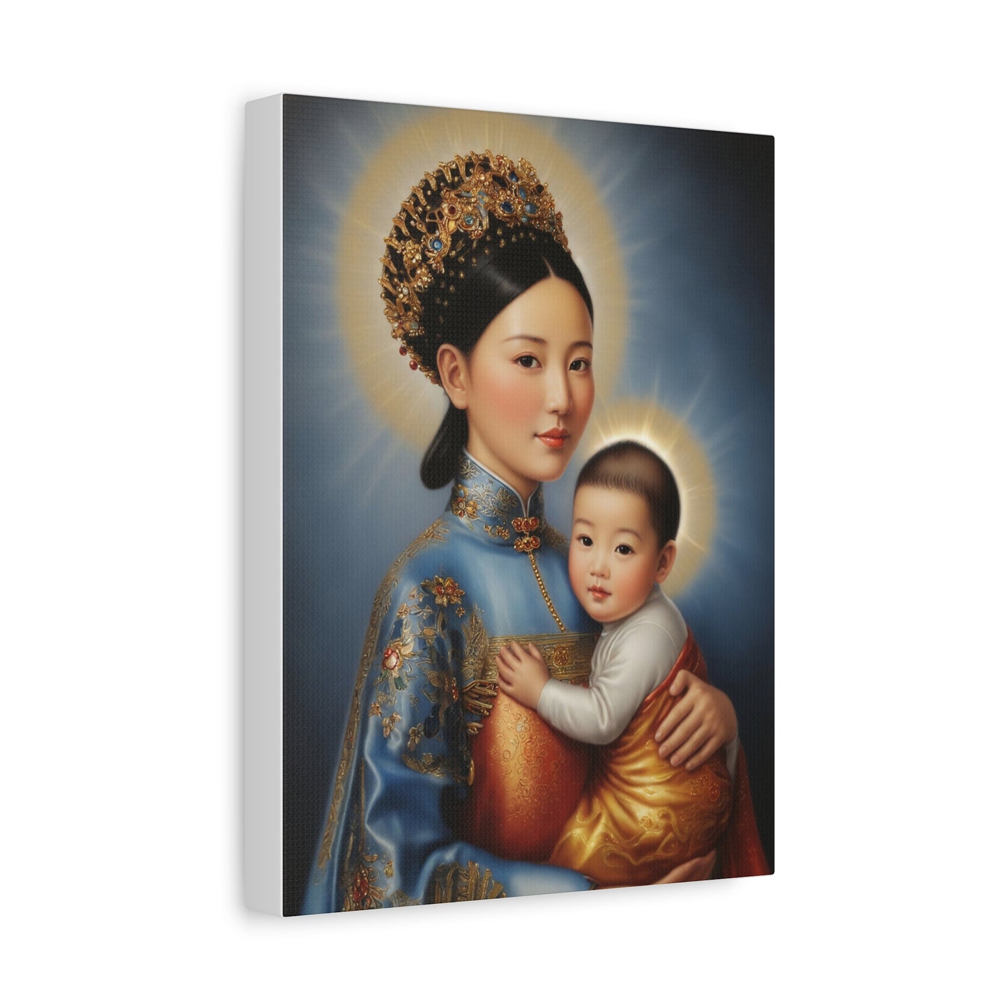 Our Lady of China Virgin Mary Catholic Canvas Wall Art, Christian Decor