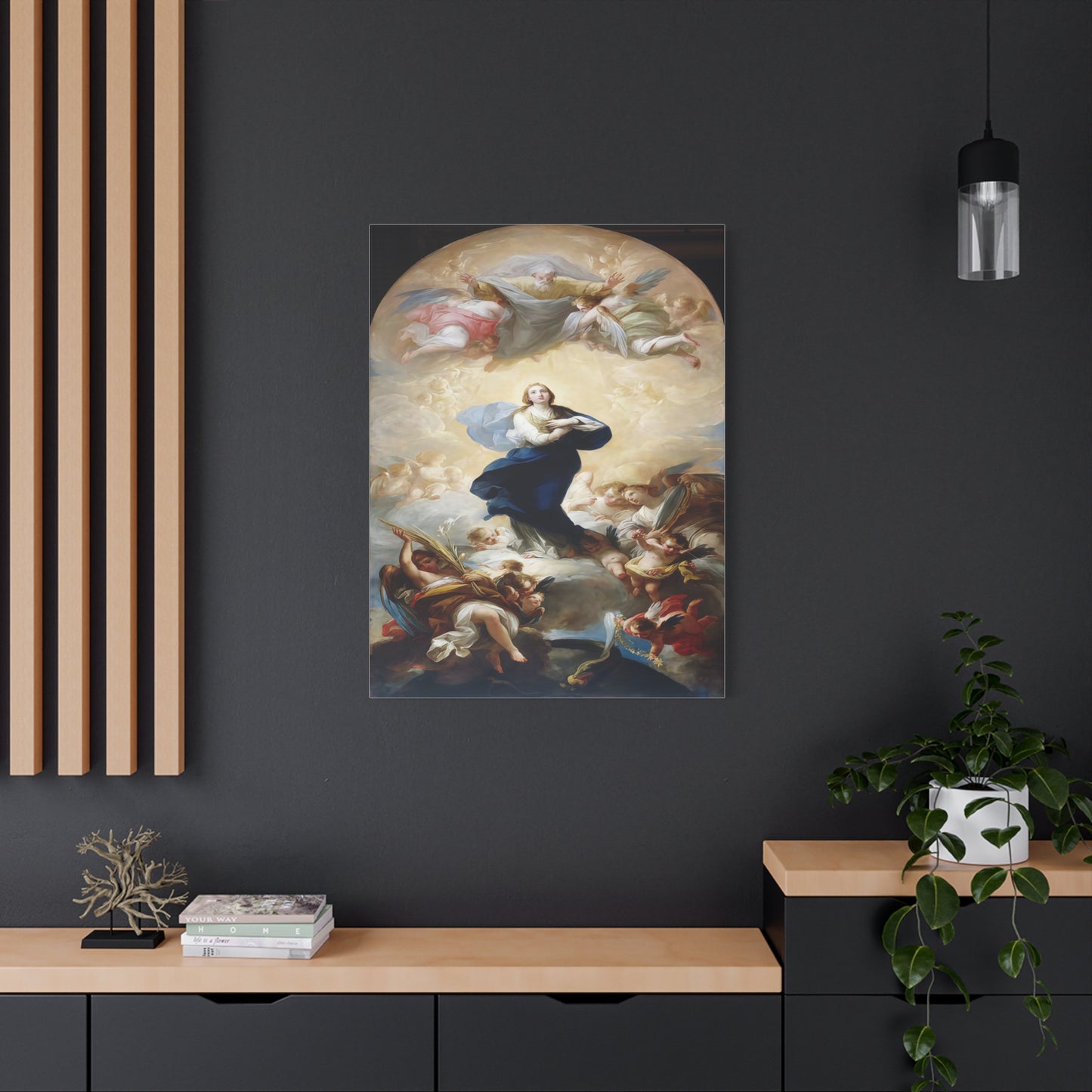 Ready To Hang - Mother Mary Immaculate Conception Catholic Canvas Wall Art