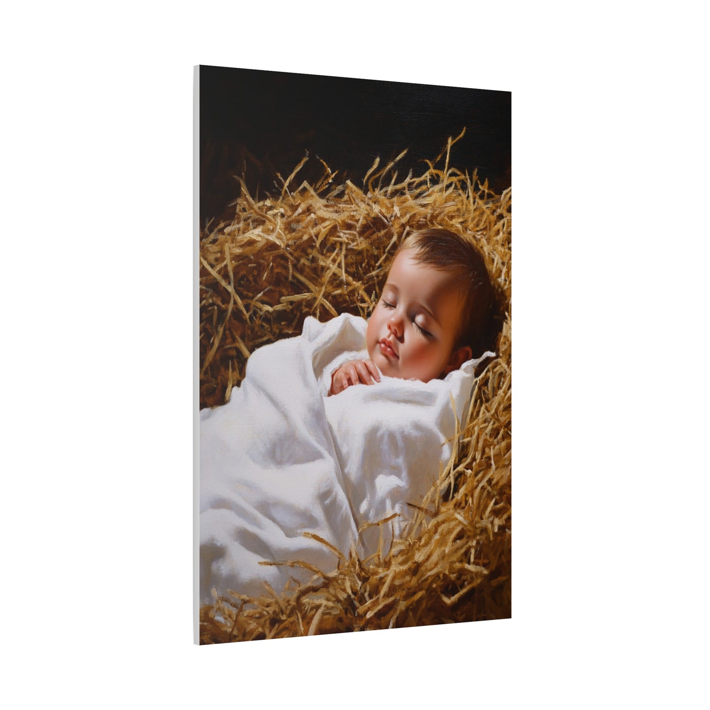 Sleeping Baby Jesus Canvas Print, Catholic Decor Wall, Gift Religious Christian