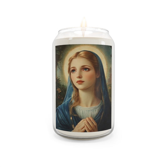 St. Angela Merici Catholic Serenity Scented Candle, 13.75oz | Relaxation Gift, Home Decor, Calm Atmosphere, Religious Decor