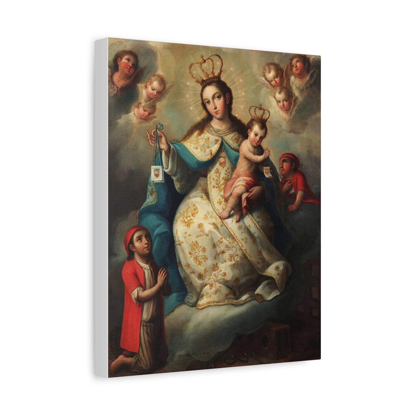 Virgin of Mercyu Catholic HQ Print on Canvas Ready To Hang - Virgin Mary Canvas