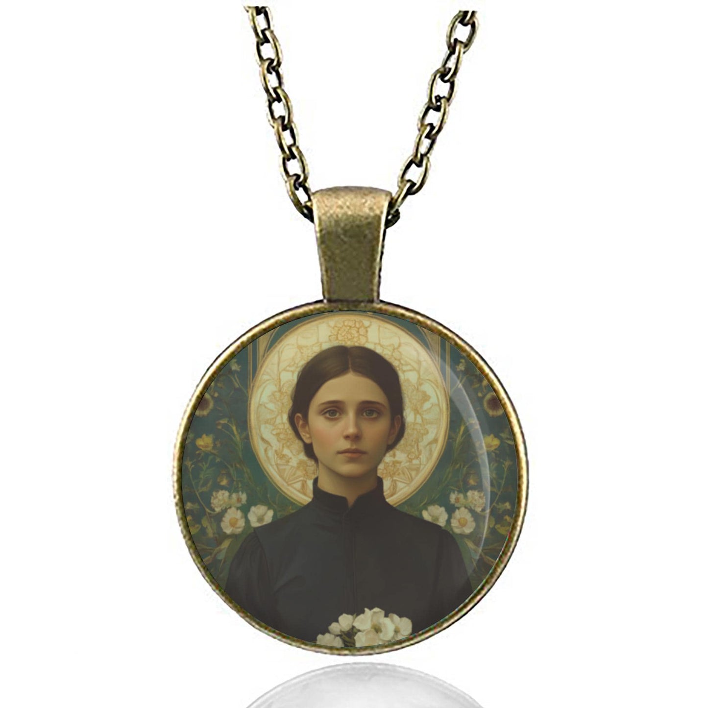 St Gemma Galgani Pendant Medal Necklace