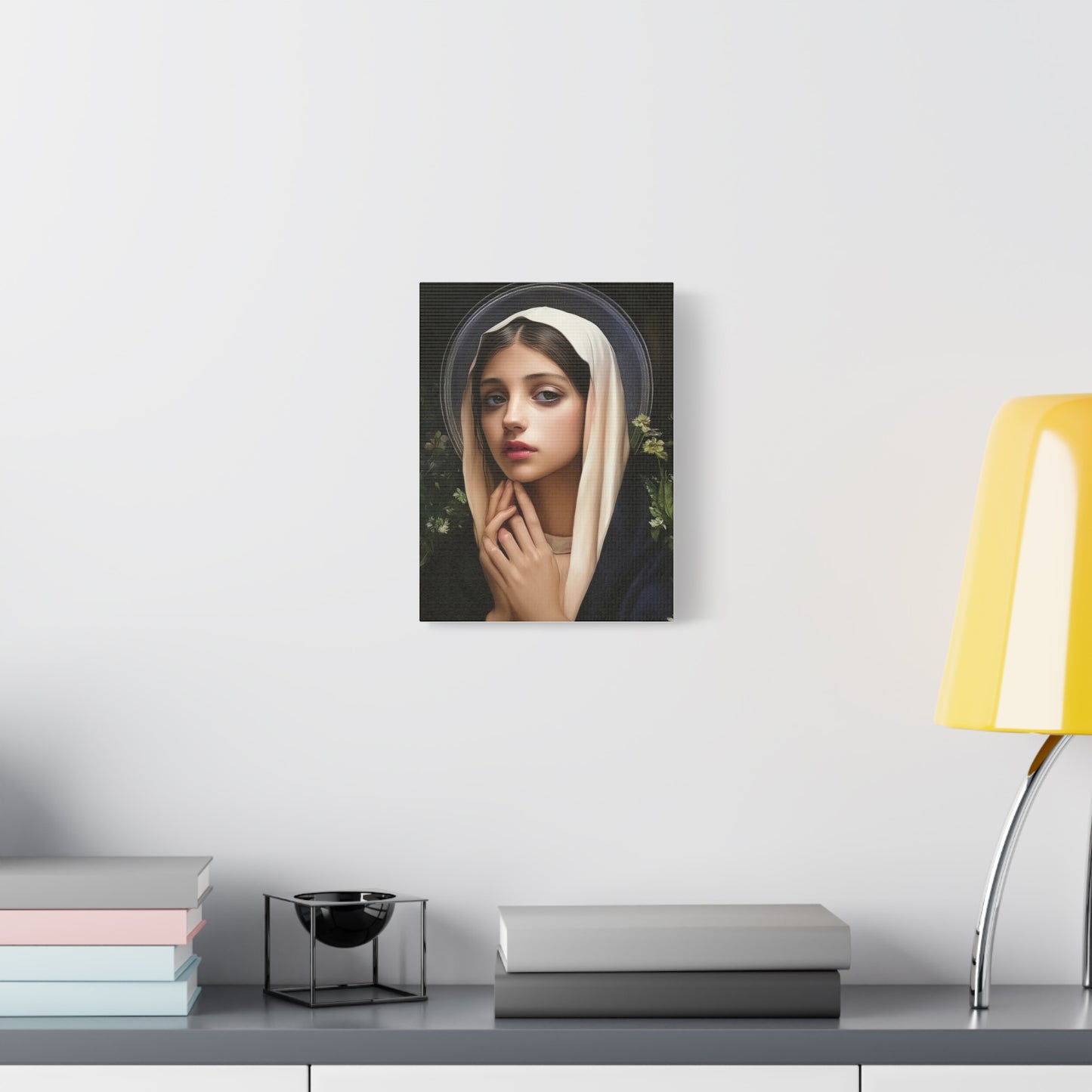 St. Elizabeth of Hungary Catholic Canvas Wall Art, Christian Decor