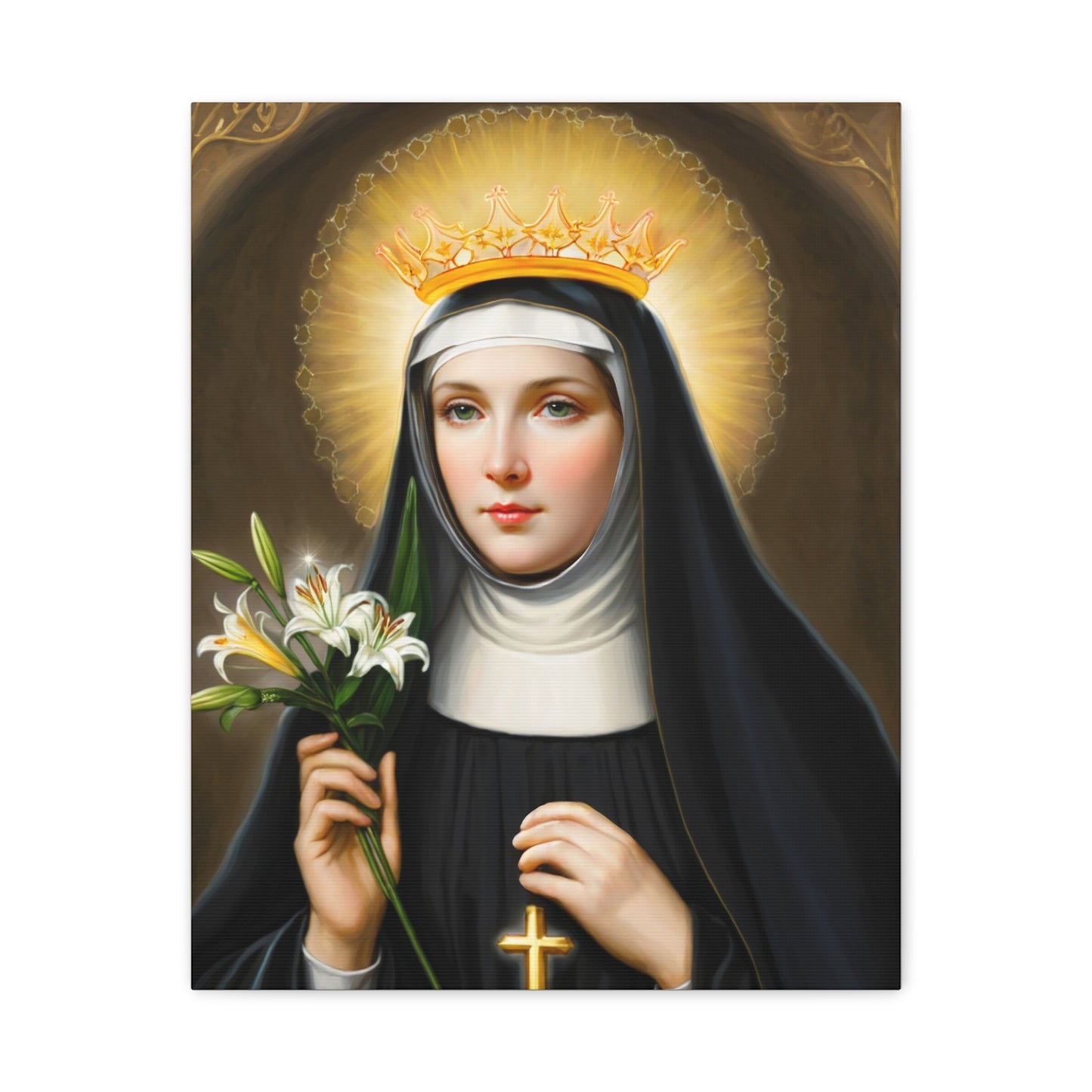 Ready to Hang - St. Patricia Catholic Canvas Wall Art, Christian Decor
