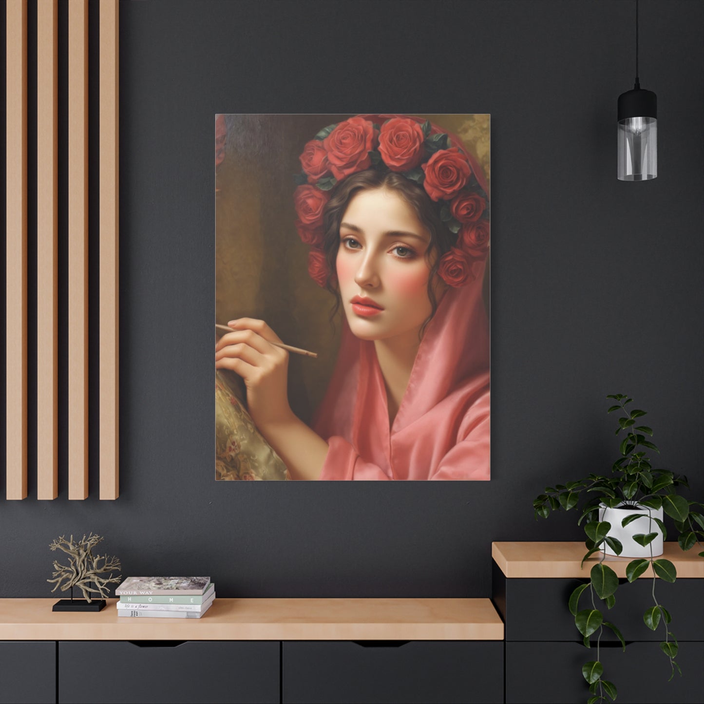 Ready To Hang - St. Rosalia Catholic Canvas Wall Art, Christian Decor
