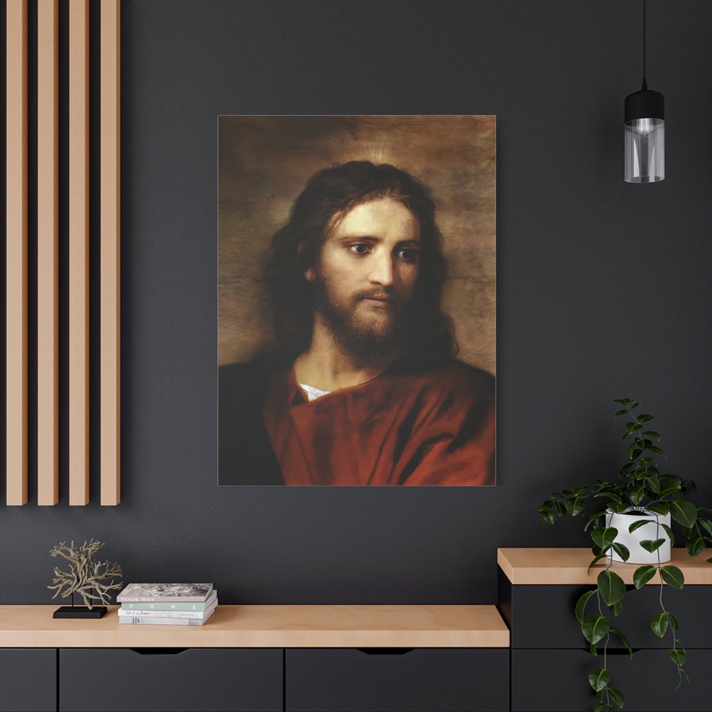 Ready to Hang - Christ at Thirty Three - Hofmann - Catholic Canvas Wall Art, Christian Decor