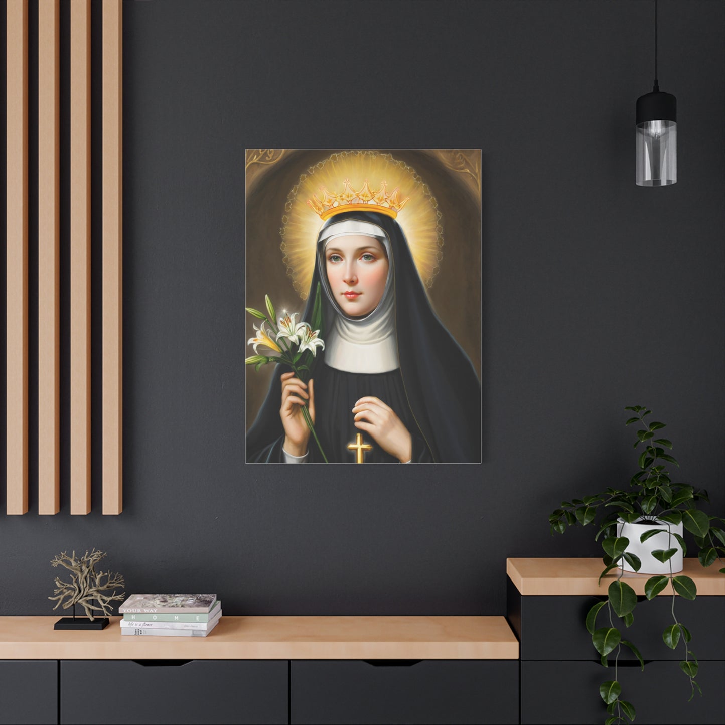 Ready to Hang - St. Patricia Catholic Canvas Wall Art, Christian Decor