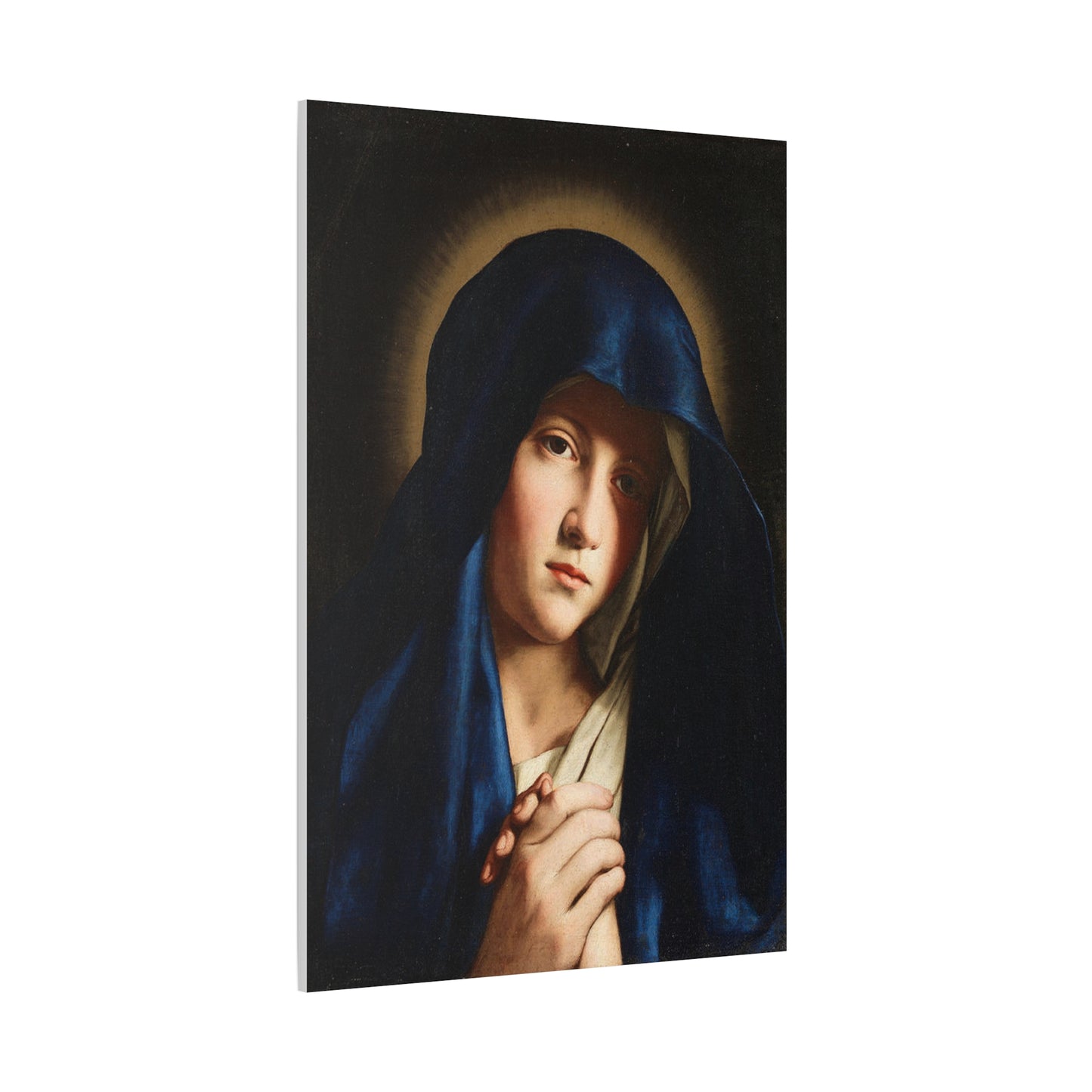 Young Virgin Mary Catholic HQ Print on Canvas Ready To Hang - Virgin Mary Canvas