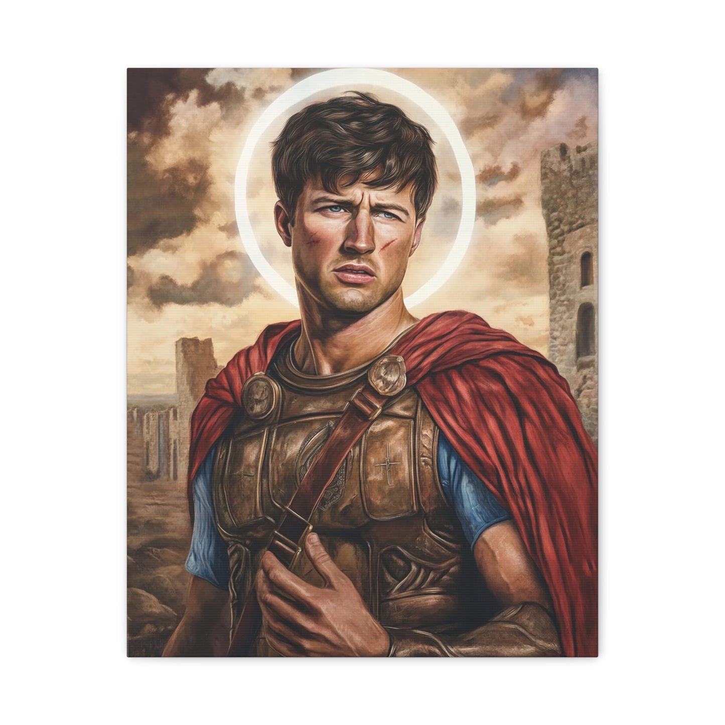 St. Expedite Catholic Canvas Wall Art, Christian Decor