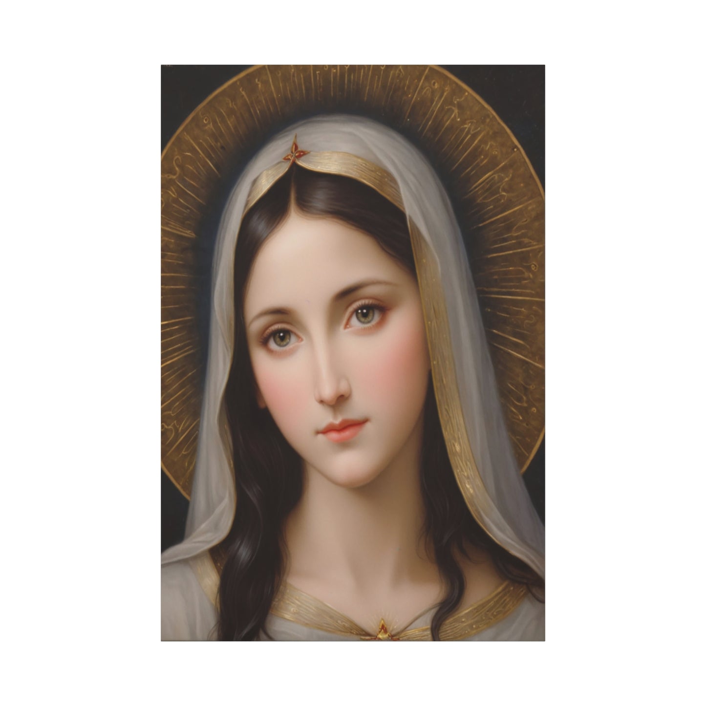 Our Blessed Lady Holy Mary Catholic Canvas Wall Art, Christian Decor