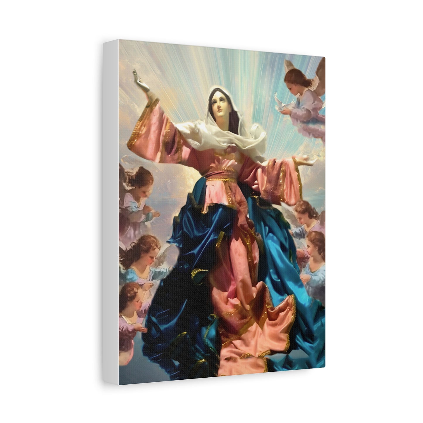 Our Lady Mary Assumption Canvas Print, Catholic Decor Wall, Gift Religious Christian