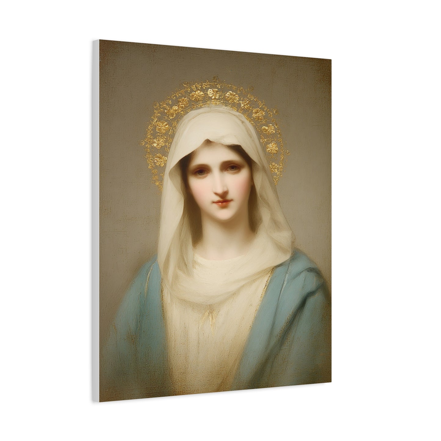 Holy Mother Mary Catholic Canvas Wall Art, Christian Decor