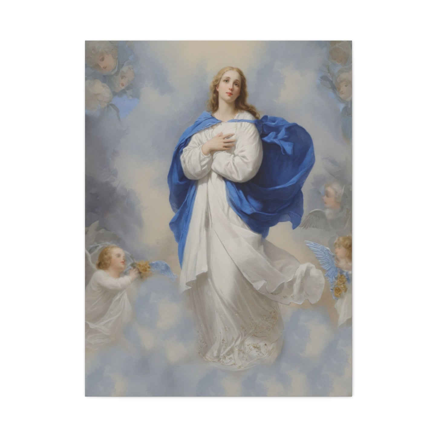 Ready to Hang - Mary Our Lady Assumption Catholic Canvas Wall Art, Christian Decor