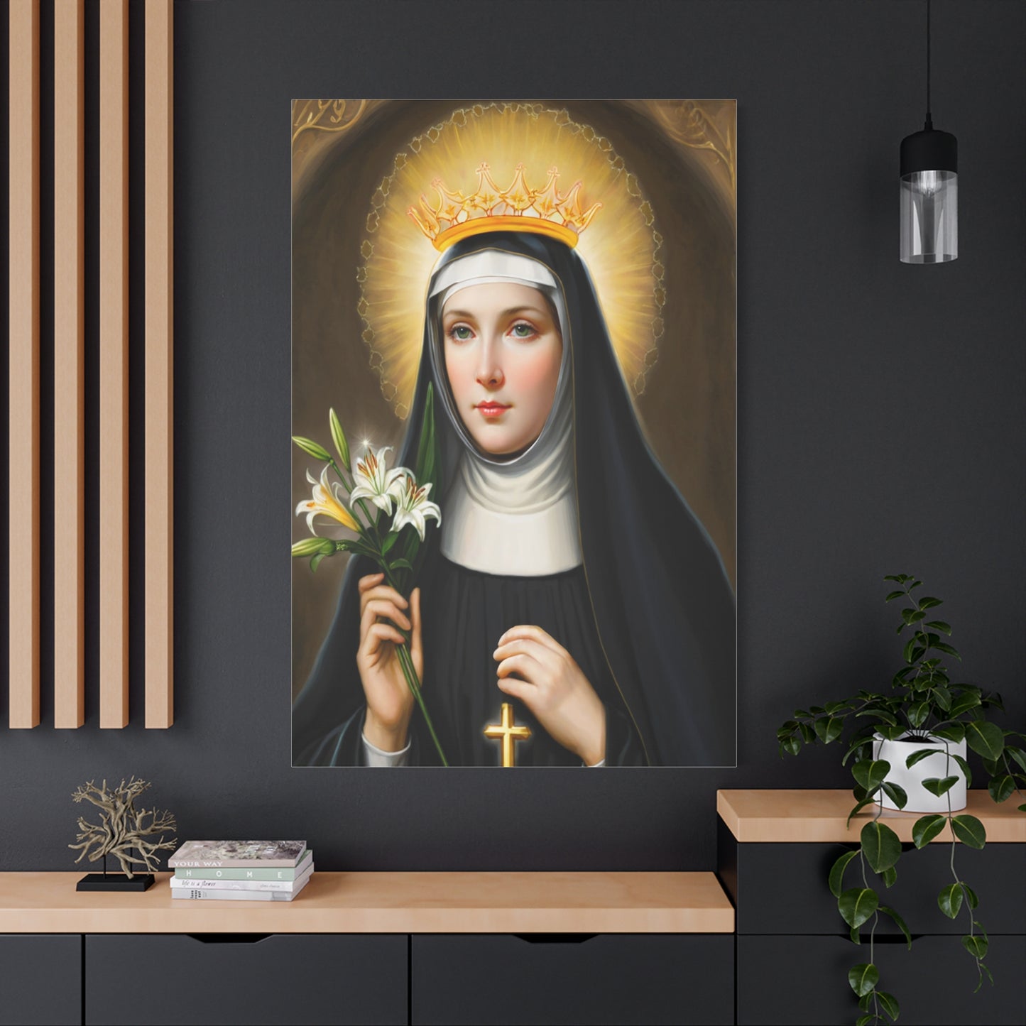 Ready to Hang - St. Patricia Catholic Canvas Wall Art, Christian Decor