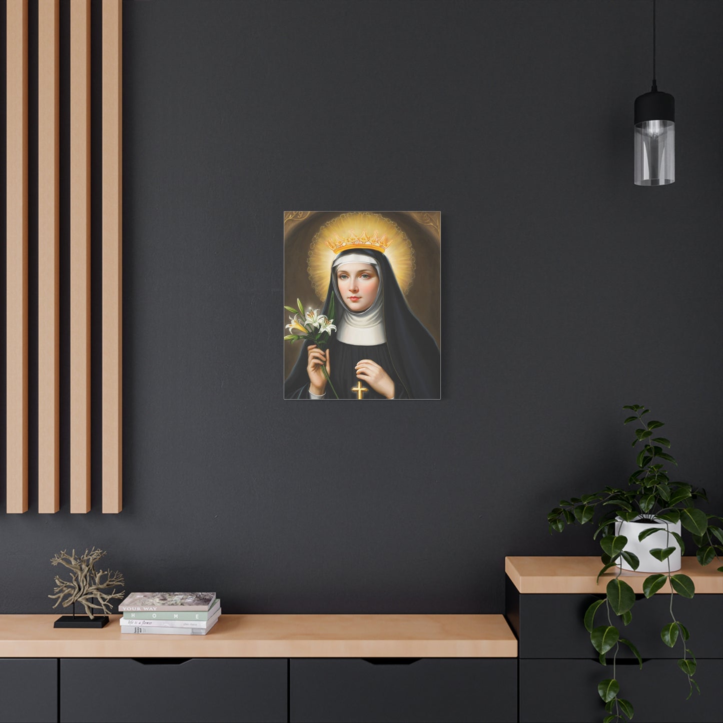 Ready to Hang - St. Patricia Catholic Canvas Wall Art, Christian Decor