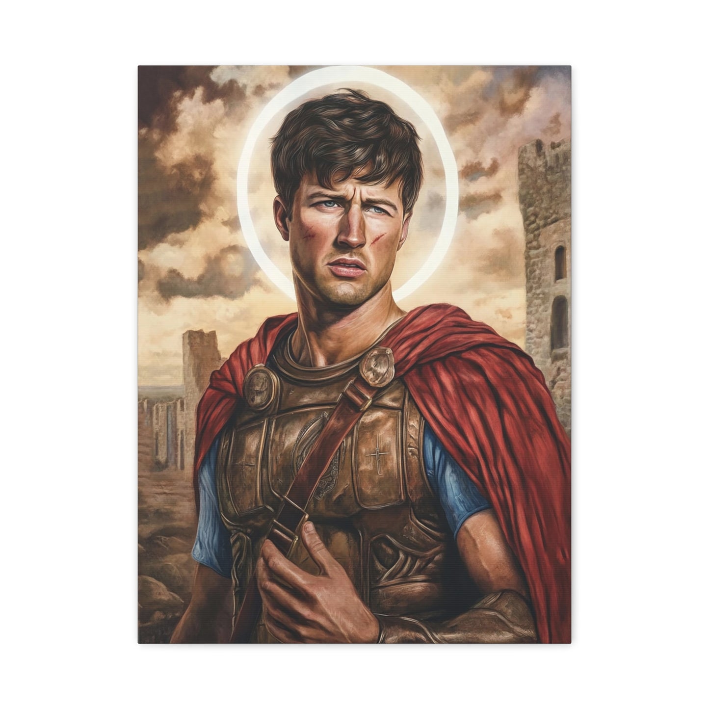 St. Expedite Catholic Canvas Wall Art, Christian Decor