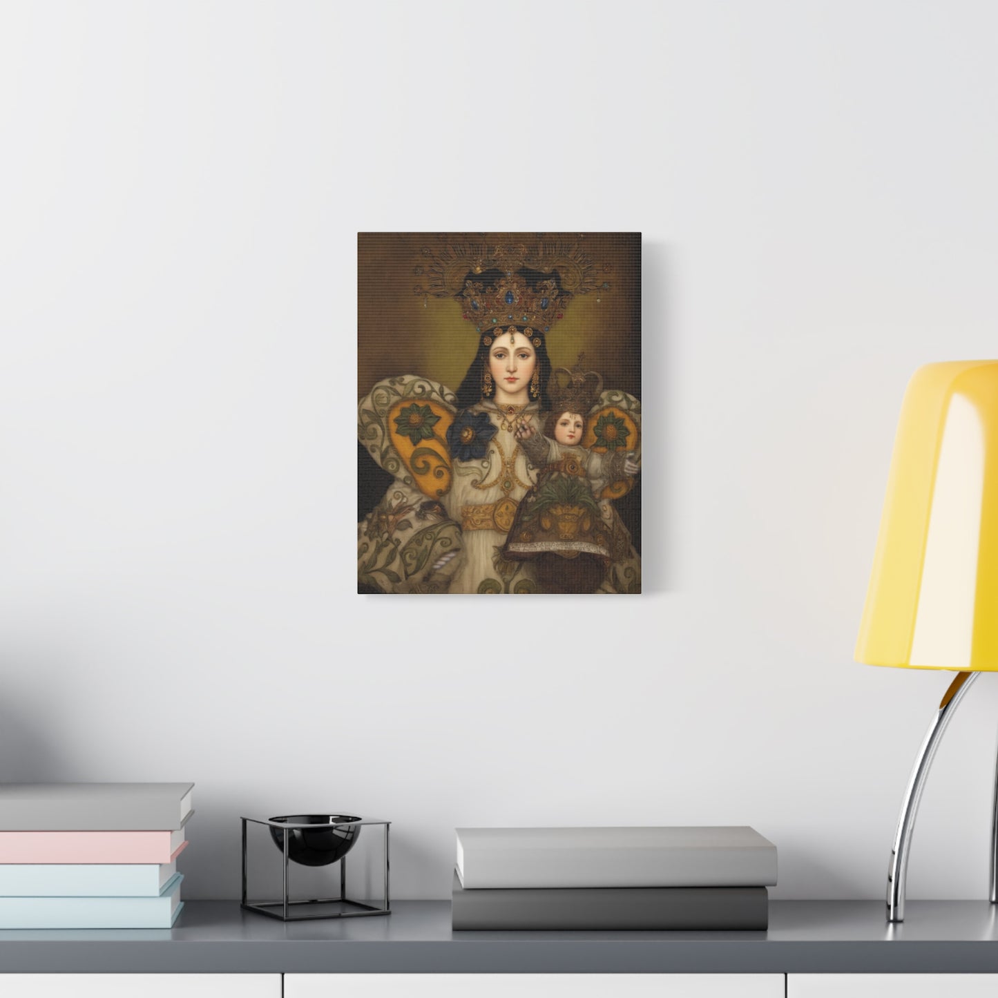 Our Lady Mary Remedies of Odlot Catholic Canvas Wall Art, Christian Decor