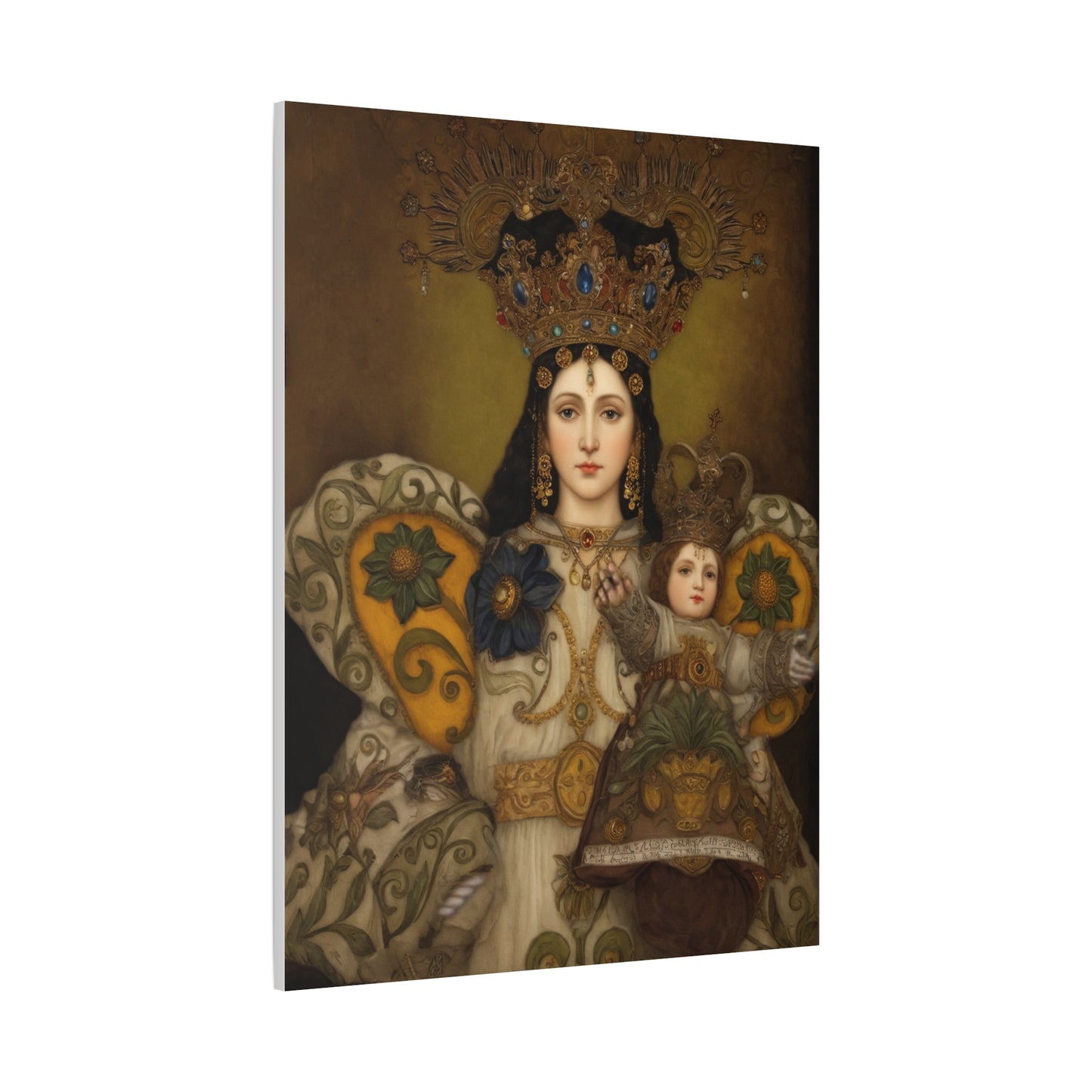 Our Lady Mary Remedies of Odlot Catholic Canvas Wall Art, Christian Decor